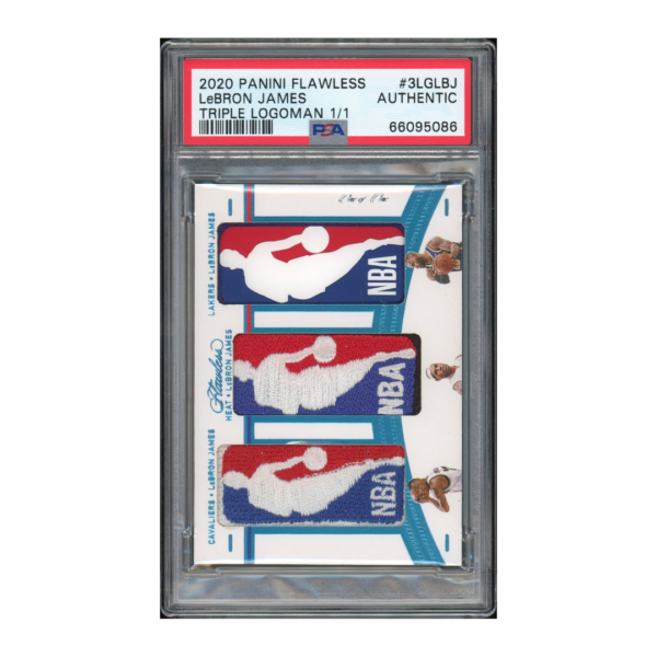2020 Panini Flawless LeBron James Triple Logoman 1/1