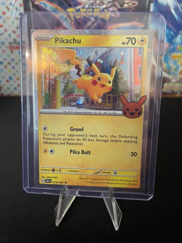 Pikachu 018/091 Trick or Trade Cosmos Holo Promo Pokemon Card